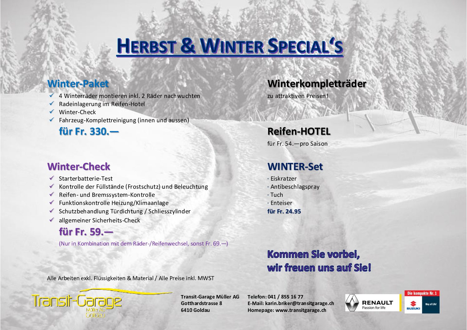 Herbst und Winter Special’s