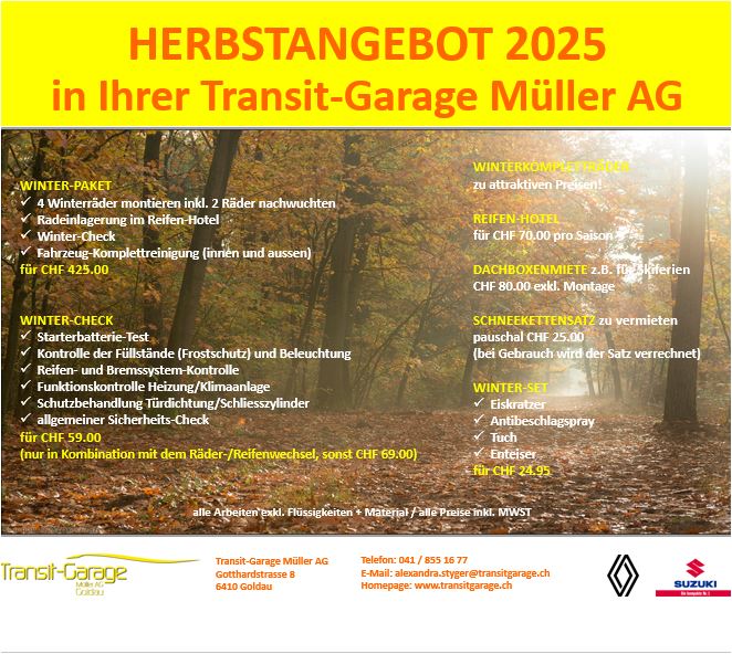 Herbstangebot 2025